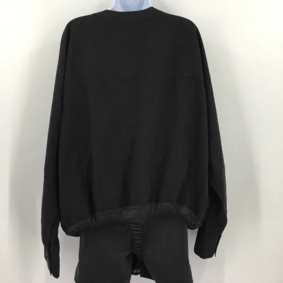 Good American Utility-style Bodysuit - Deep V-Neck Long Sleeve Black - NWOT - Picture 5 of 7